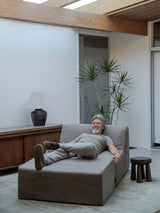 Modo Center Slipcover - Performance Fabric - Mocha