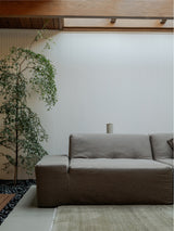 Modo Right End Slipcover - Performance Fabric - Mocha