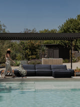 Modo 3 Piece (142") Sofa + Ottoman - Outdoor - Graphite