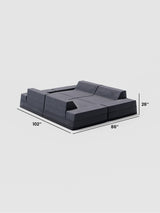 Modo Outdoor Daybed Queen - Graphite