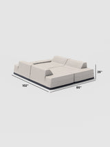 Modo Outdoor Daybed Queen - Oat