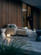Modo Armchair Outdoor - Almond with Stone Aluminum