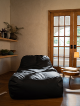 Dume Lounge Chair Vegan Leather - Black