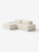 Modo 2 Piece (102") Sofa + Ottoman - Boucle