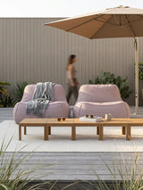 Outdoor All Weather Bundle (Set of Two) - Burgundy