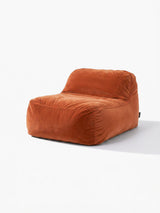 Dume Lounge Chair Velvet - Tangerine