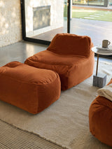 Dume Lounge Chair Velvet - Cognac