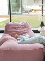 Dume Ottoman Slipcover - Faded Rose