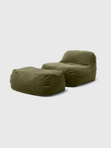 Dume Lounge Chair + Ottoman Performance Fabric - Sage