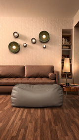 Dume Ottoman Vegan Leather - Stone