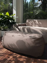 Dume Ottoman Performance Fabric - Taupe
