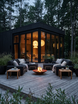 Modo 3 Seater Outdoor Sofa - Graphite with Stone Aluminum