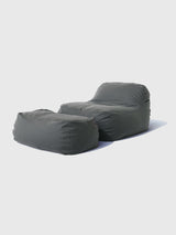 Dume Lounge Chair + Ottoman Outdoor - Graphite