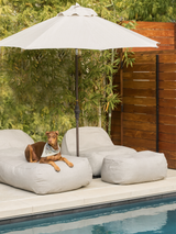 Dume Lounge Chair + Ottoman Outdoor - Gray