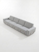 Modo 4 Seater Outdoor Sofa - Gray with Stone Aluminum
