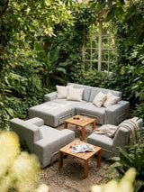Modo 2 Seater Outdoor Sofa - Gray with Stone Aluminum
