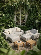 Modo Armchair Outdoor - Gray with Stone Aluminum