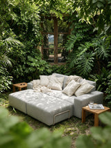 Modo 2 Seater Outdoor Sofa - Gray with Stone Aluminum