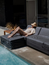 Modo 3 Piece (142") Sofa + Ottoman - Outdoor - Graphite