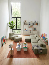 Modo 3 Piece (142") Sofa - Velvet - Aqua