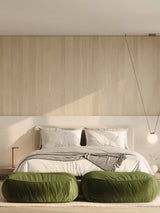 Dume Ottoman Velvet - Moss