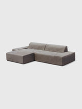 Modo 2 Piece (102") Sofa + Ottoman - Performance Fabric - Mocha