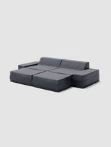 Modo 2 Piece (102") Sofa + 2 Ottoman - Outdoor - Graphite