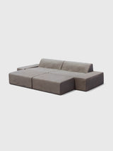 Modo 2 Piece (102") Sofa + 2 Ottoman - Performance Fabric - Mocha