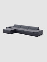 Modo 3 Piece (142") Sofa + Ottoman - Outdoor - Graphite