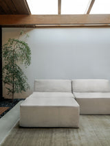 Modo Armless (80") Sofa - Performance Fabric - Natural