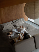 Modo Armless (80") Sofa - Performance Fabric - Mocha