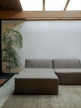 Modo Armless (80") Sofa - Performance Fabric - Mocha