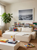 Modo 2 Piece (102") Sofa + Ottoman - Boucle