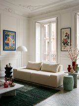 Modo 2 Piece (102") Sofa + Ottoman - Boucle