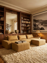 Modo 3 Piece (142") Sofa + 2 Ottoman - Performance Fabric - Chamomile