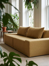 Modo 2 Piece (102") Sofa + Ottoman - Performance Fabric - Chamomile