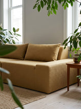 Modo 2 Piece (102") Sofa + Ottoman - Performance Fabric - Chamomile