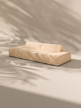 Modo 2 Piece (102") Sofa - Velvet - Marshmallow