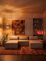 Modo 3 Piece (142") Sofa - Velvet - Marshmallow