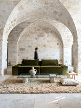 Modo 2 Piece (102") Sofa - Velvet - Moss