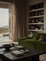 Modo 3 Piece (142") Sofa - Velvet - Moss