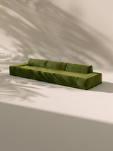 Modo 3 Piece (142") Sofa - Velvet - Moss