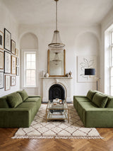 Modo 2 Piece (102") Sofa - Velvet - Moss