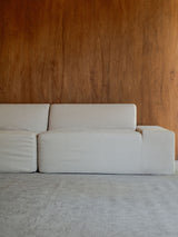 Modo Left End Slipcover - Performance Fabric - Natural