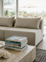 Modo Armless (80") Sofa - Performance Fabric - Natural
