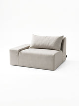 Modo Right End Slipcover - Performance Fabric - Natural