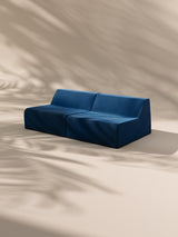 Modo Armless (80") Sofa - Velvet - Pacific