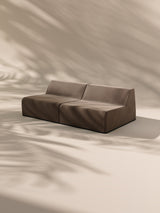 Modo Armless (80") Sofa - Velvet - Portobello