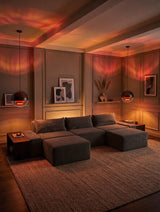 Modo 3 Piece (142") Sofa + 2 Ottoman - Velvet - Portobello