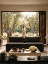 Modo Armless (80") Sofa - Velvet - Portobello